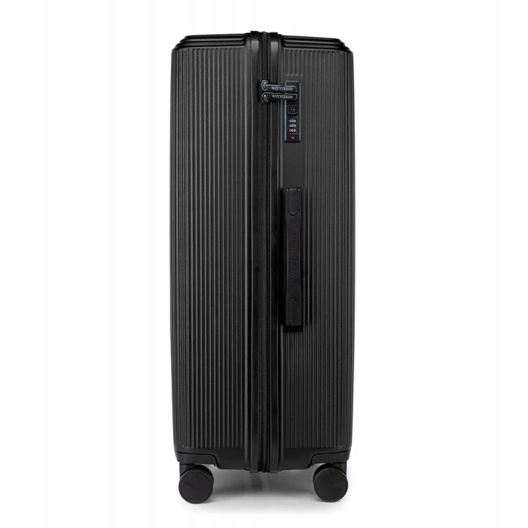Walizka duża WITTCHEN Stripes Line ABS 56-3A-603-10 czarna 96L