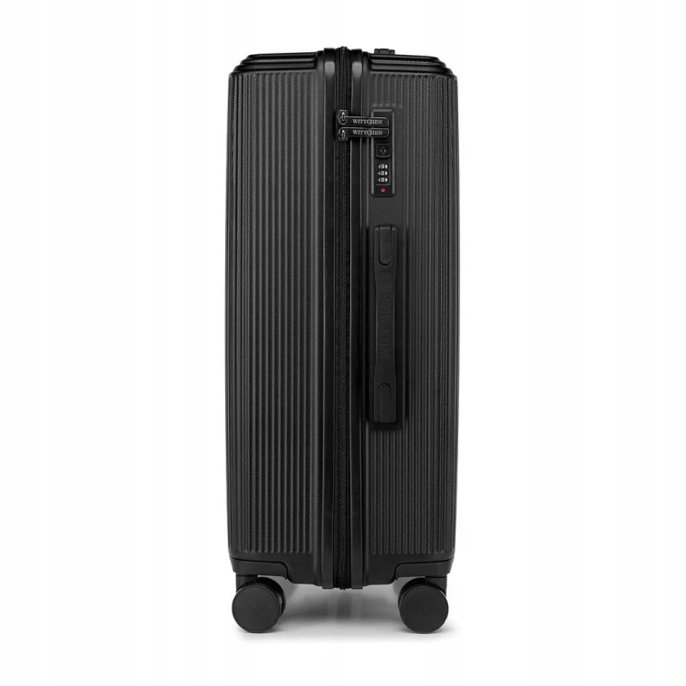 Walizka średnia WITTCHEN Stripes Line ABS 56-3A-602-10 czarna 65L