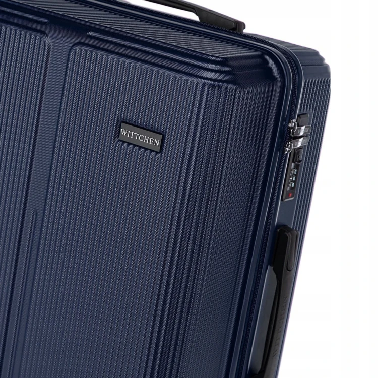 Zestaw walizek Wittchen Stripes Line 56-3A-60S-90 granatowy 36L/65L/96L