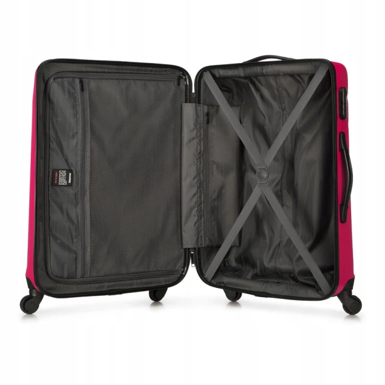 Komplet walizek WITTCHEN GLOBE LINE ABS 56-3A-65K-34 różowy