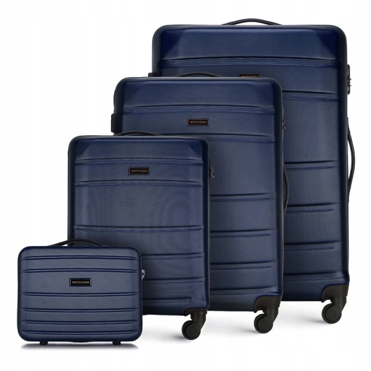 Komplet walizek WITTCHEN GLOBE LINE ABS 56-3A-65K-90 granatowy