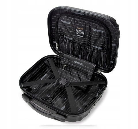 Kosmetyczka Wittchen Groove Line 56-3A-314-11 czarna