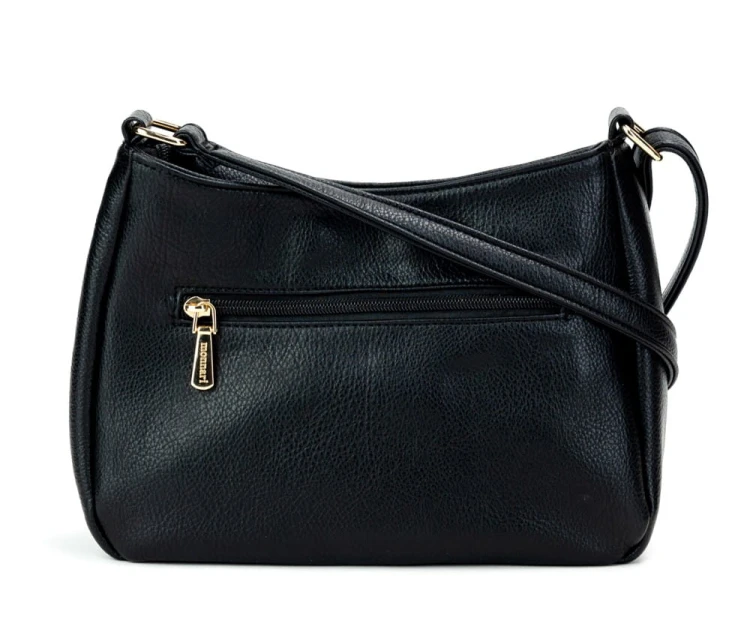Torebka listonoszka Monnari BAG0360-020 czarna z kieszonkami