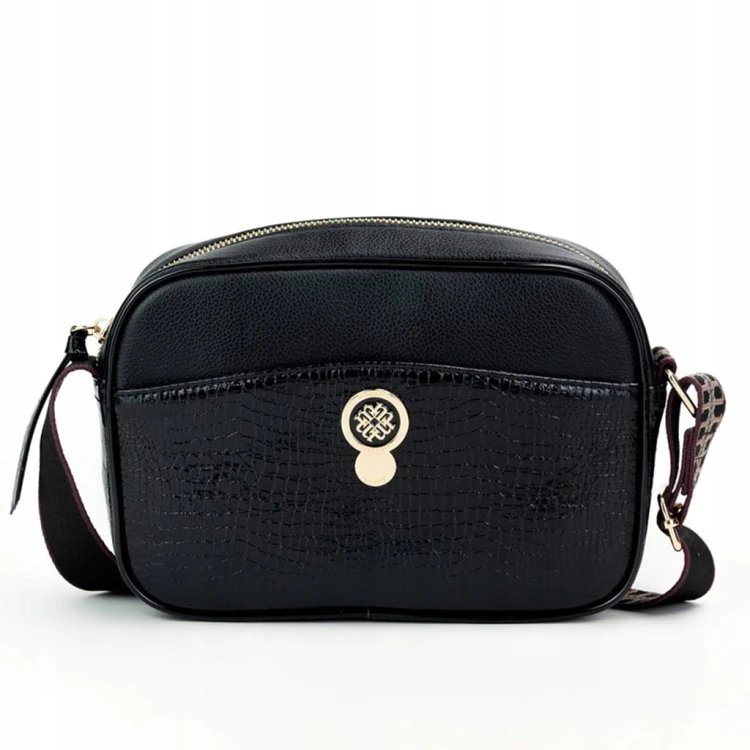 Torebka listonoszka crossbody Monnari BAG0540-020 ekoskóra czarna