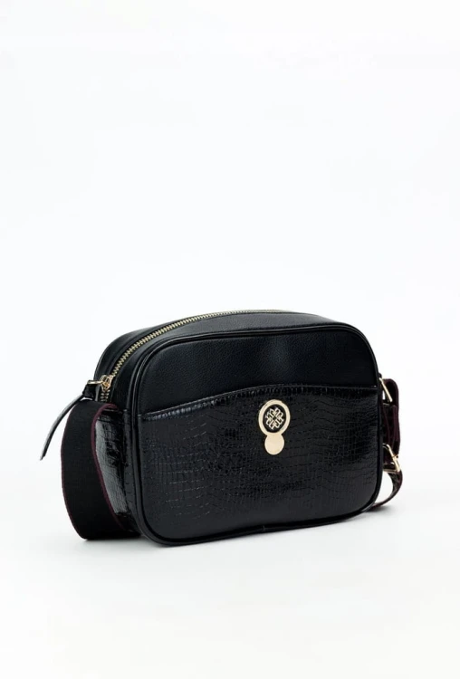 Torebka listonoszka crossbody Monnari BAG0540-020 ekoskóra czarna