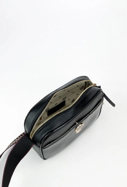 Torebka listonoszka crossbody Monnari BAG0540-020 ekoskóra czarna