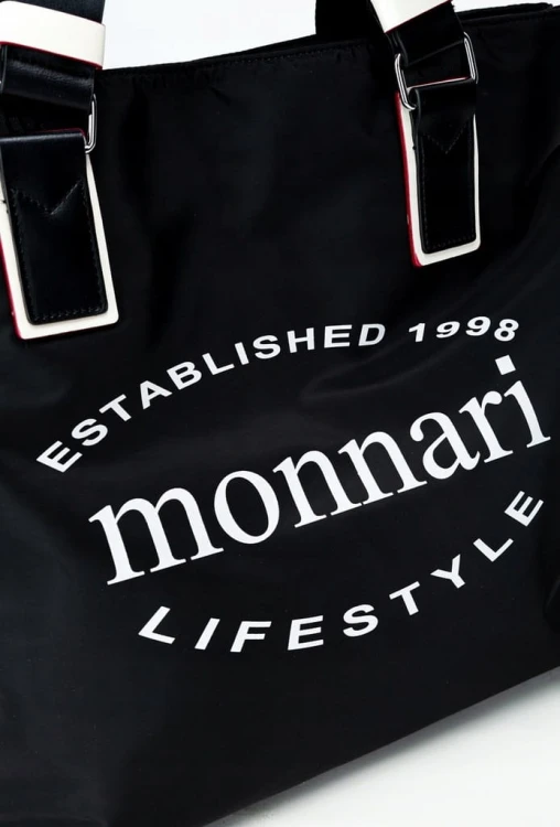 Torebka Monnari shopperka z ekoskóry BAG0350-020 czarna
