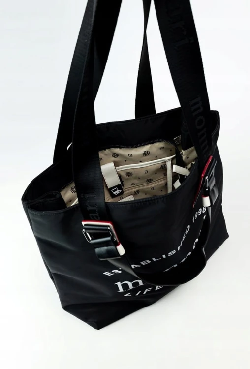 Torebka Monnari shopperka z ekoskóry BAG0350-020 czarna