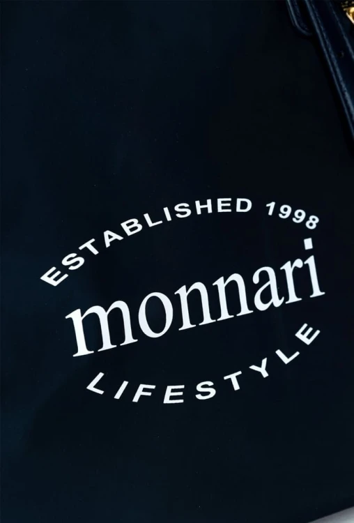 Torebka shopperka Monnari BAG2060-M13 z materiału granatowa
