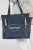 Torebka shopperka Monnari BAG2060-M13 z materiału granatowa