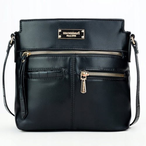 Torebka listonoszka Monnari BAG1430-020 ekoskóra czarna