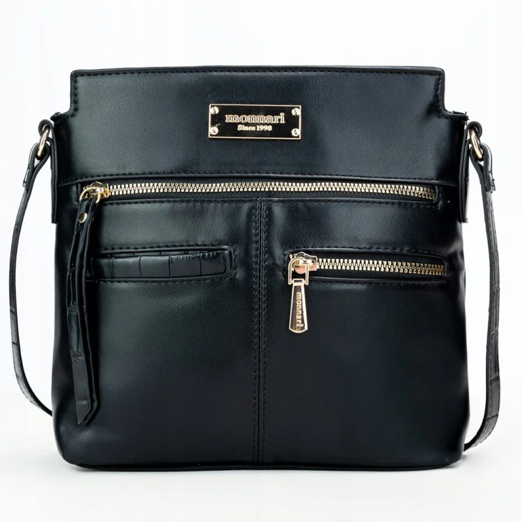 Torebka listonoszka Monnari BAG1430-020 ekoskóra czarna