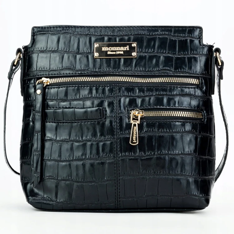 Torebka listonoszka Monnari BAG1430-M20 ekoskóra czarna