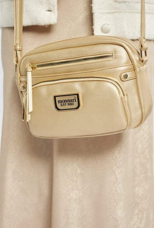 Torebka listonoszka crossbody Monnari BAG1480-023 złota
