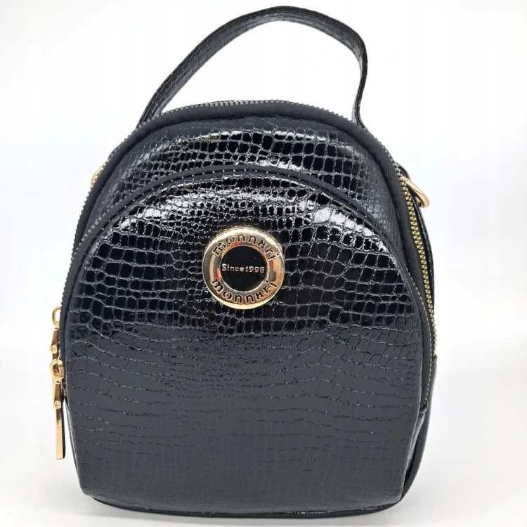 Torebka listonoszka Monnari BAG4810-M20 czarne croco