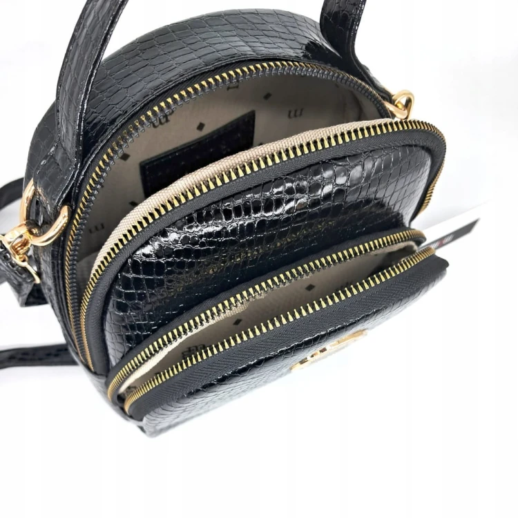 Torebka listonoszka Monnari BAG4810-M20 czarne croco