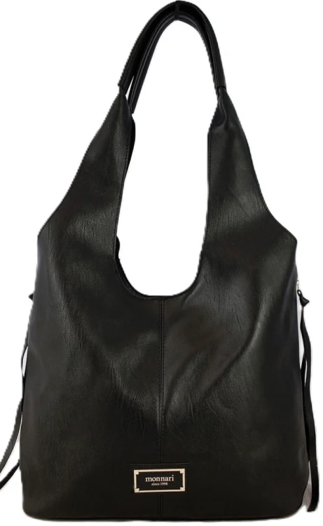 Torebka worek Monnari BAG4990-020 ekoskóra czarna