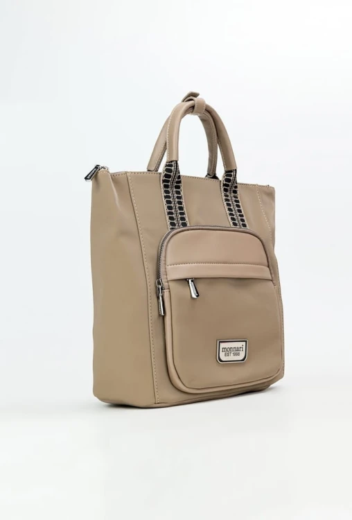 Plecak-torba 2 w 1 damski Monnari BAG1980-015 beż