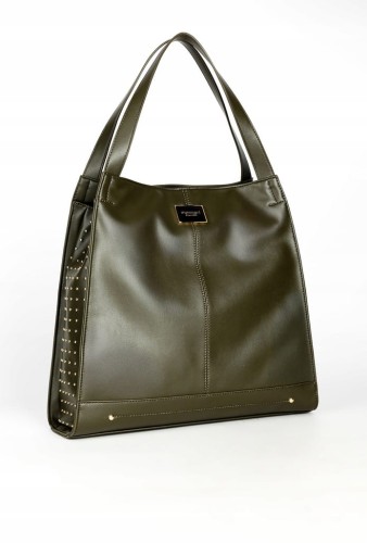 Torebka shopperka Monnari BAG4020-008 ekoskóra zielona