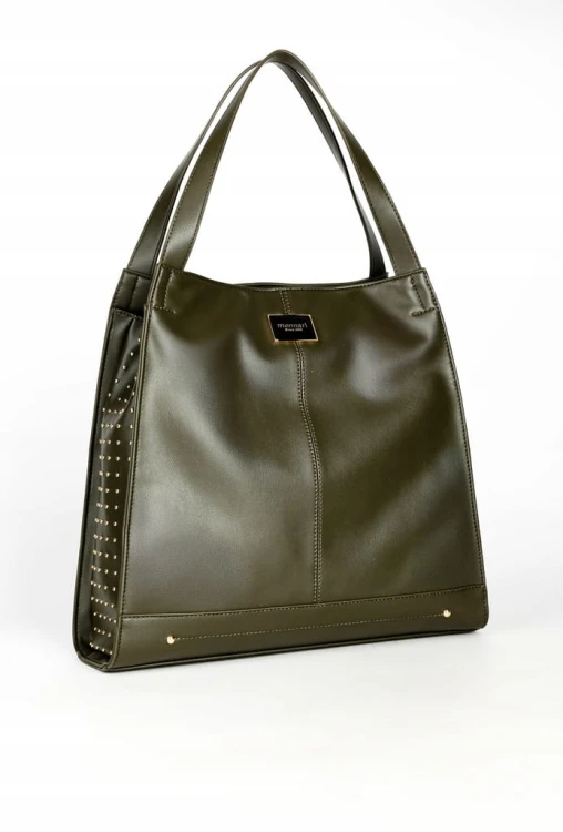 Torebka shopperka Monnari BAG4020-008 ekoskóra zielona