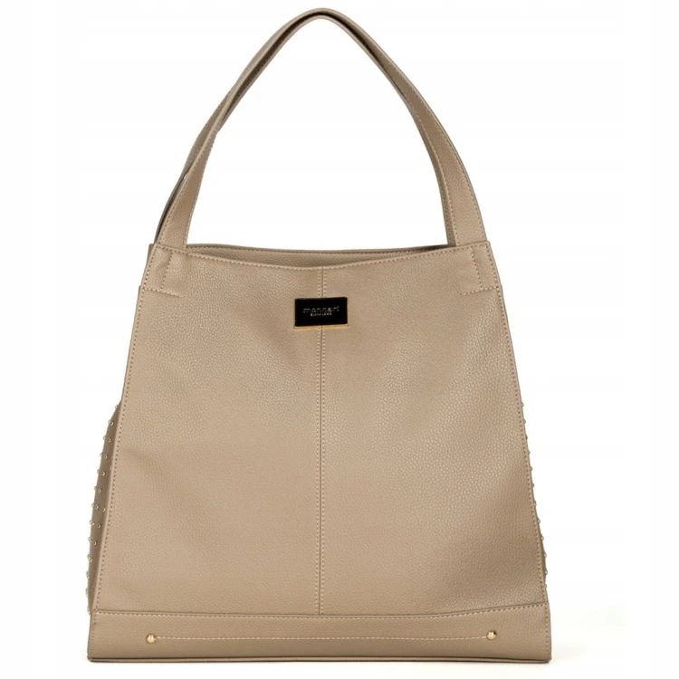 Torebka shopperka Monnari BAG4020-015 ekoskóra beżowa