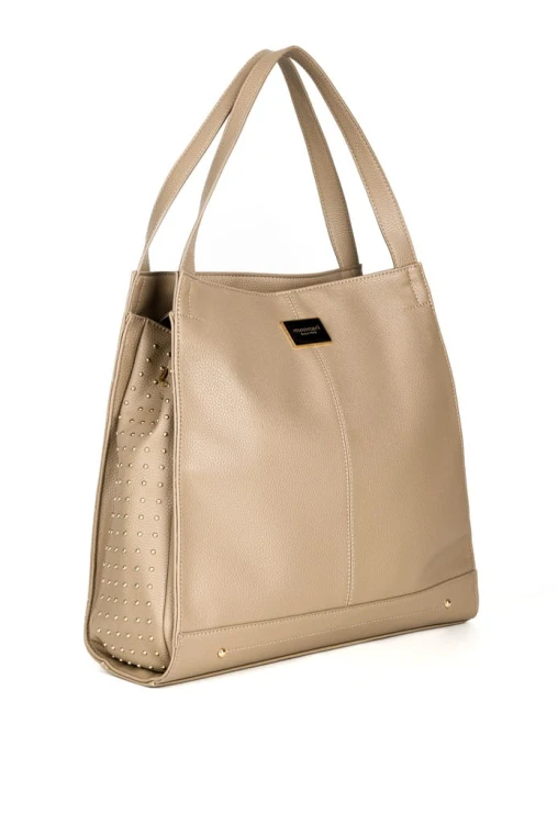 Torebka shopperka Monnari BAG4020-015 ekoskóra beżowa