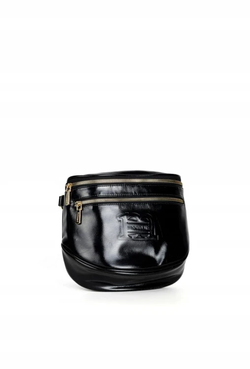 Torebka nerka listonoszka Monnari BAG4040-M20 czarna błyszcząca