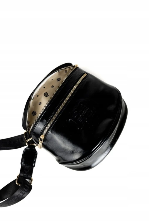 Torebka nerka listonoszka Monnari BAG4040-M20 czarna błyszcząca