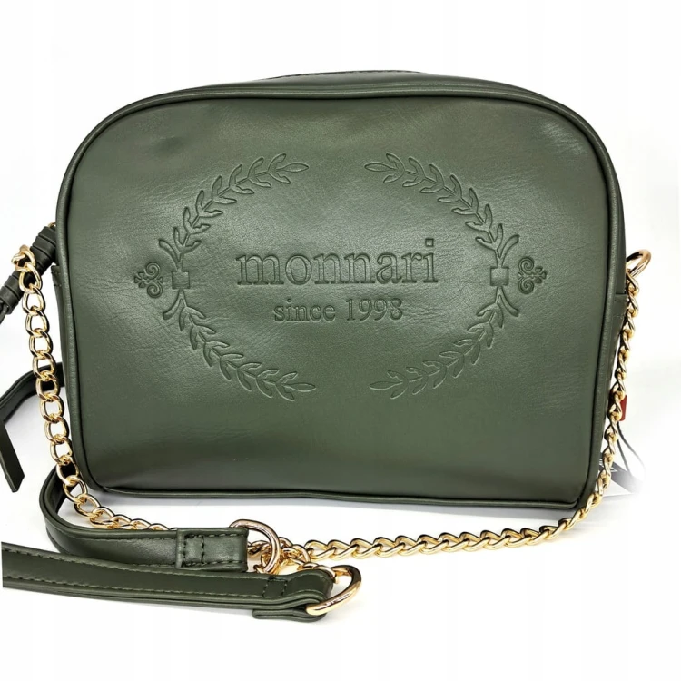 Torebka listonoszka crossbody Monnari BAG4110-008 zielone croco
