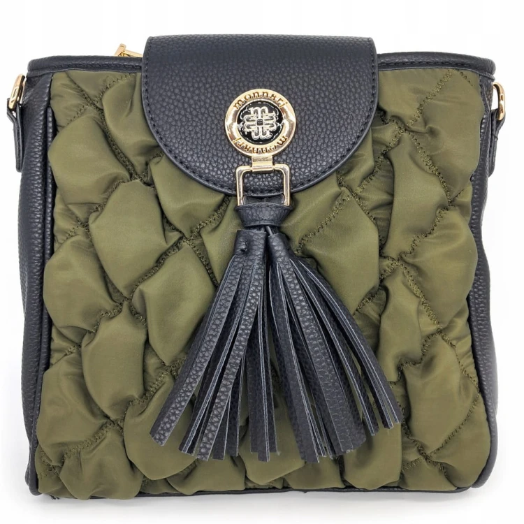 Torebka listonoszka Monnari BAG4710-M08 czarno-zielona