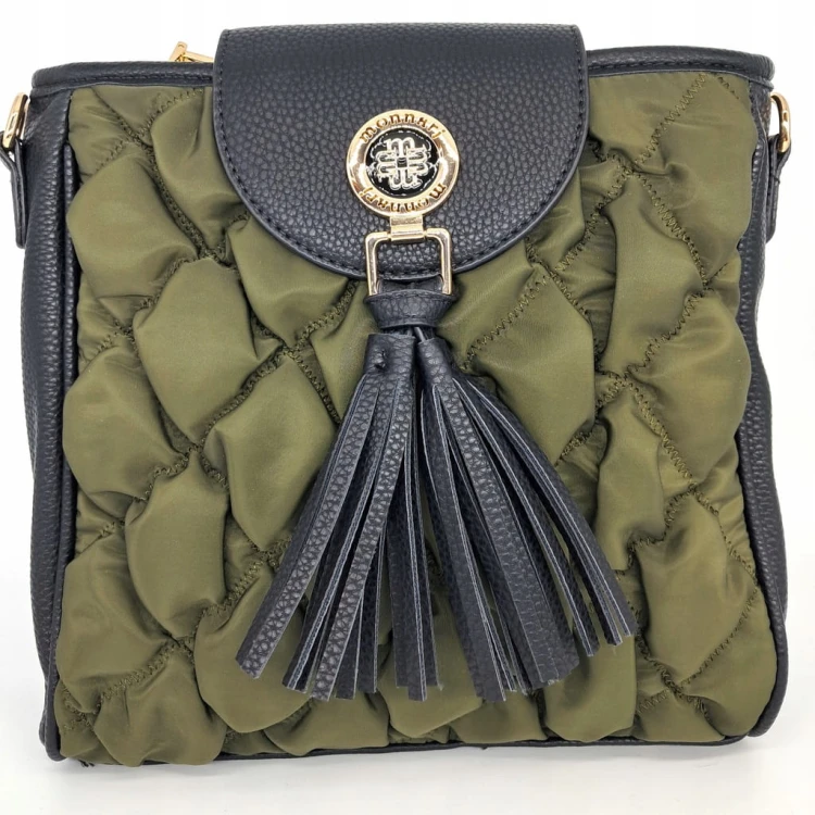 Torebka listonoszka Monnari BAG4710-M08 czarno-zielona