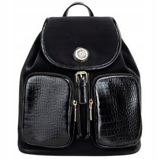 Plecak damski Monnari BAG4150-020 czarne croco