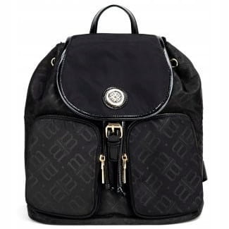 Plecak damski Monnari BAG4150-M20 czarny lakier