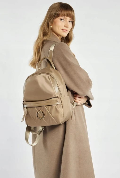 Plecak damski Monnari BAG5380-015 ciemny beż
