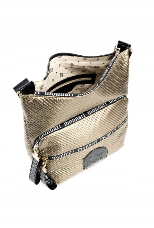 Torebka worek Monnari BAG4380-M23 ciemny złoty