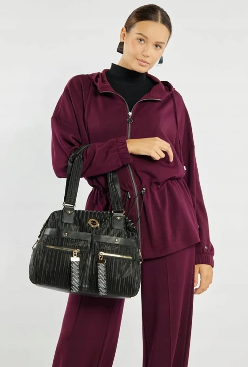 Torebka shopperka Monnari BAG4300-M20 czarna