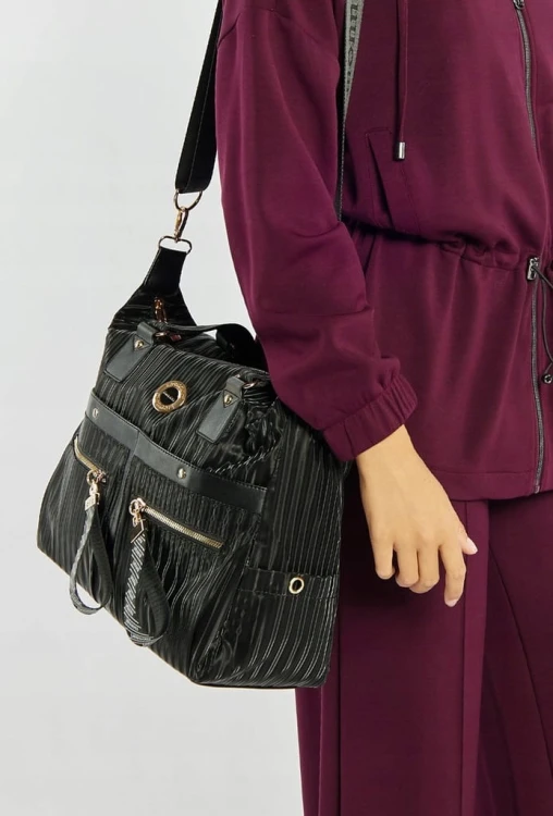 Torebka shopperka Monnari BAG4300-M20 czarna