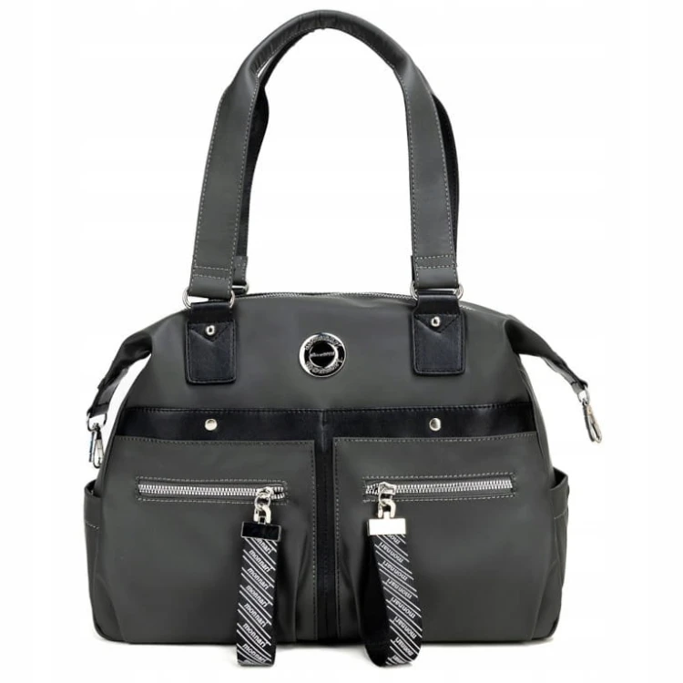 Torebka shopperka Monnari BAG4300-M08 zielono-czarna