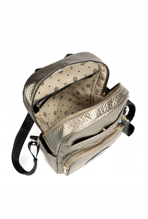 Plecak damski Monnari BAG4390-M23 ciemny złoty