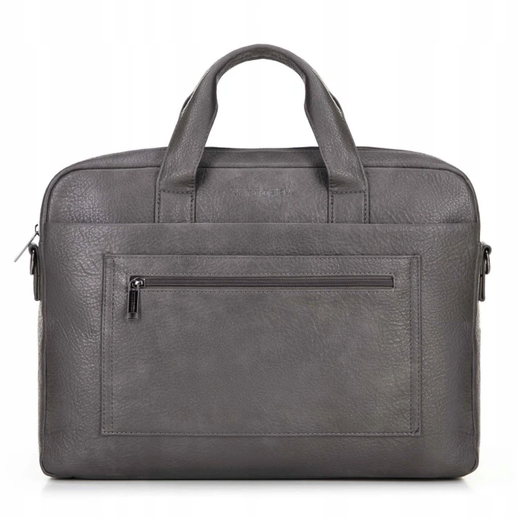 Torba na laptopa 17 " WITTCHEN 100-3P-913-8 szara z ekoskóry
