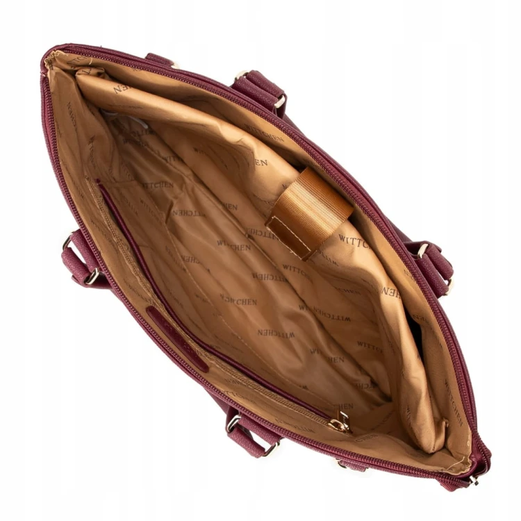 Torba na laptopa WITTCHEN 100-3P-904-3 bordowa 14,5”