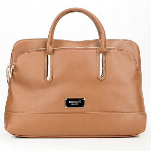 Torba damska Monnari BAG6550-017 na laptopa brązowa