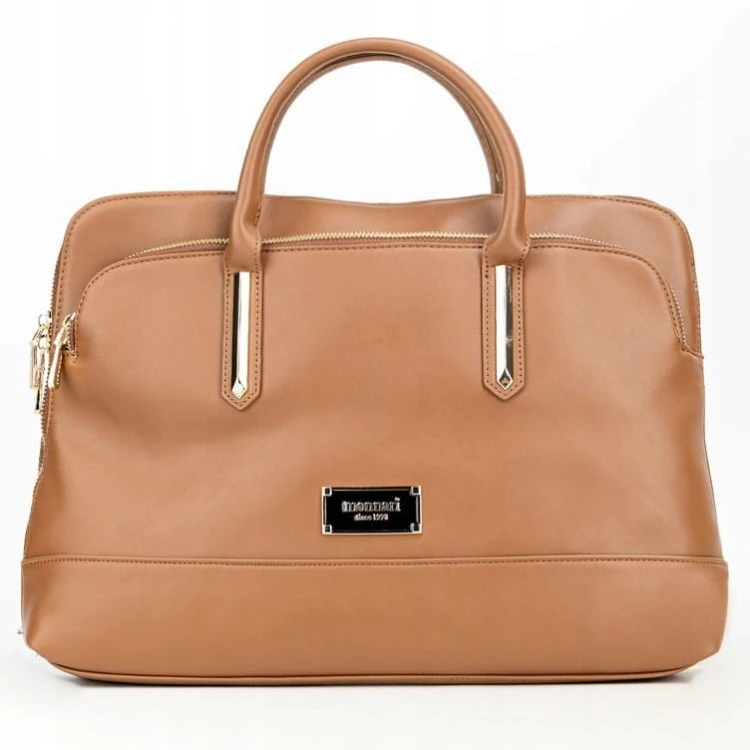 Torba damska Monnari BAG6550-017 na laptopa brązowa