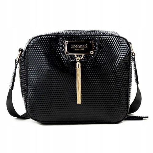 Torebka listonoszka Monnari BAG6441-020 ekoskóra czarna