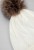 Czapka damska Wittchen 101-HF-005-0 zimowa z pomponem ecru