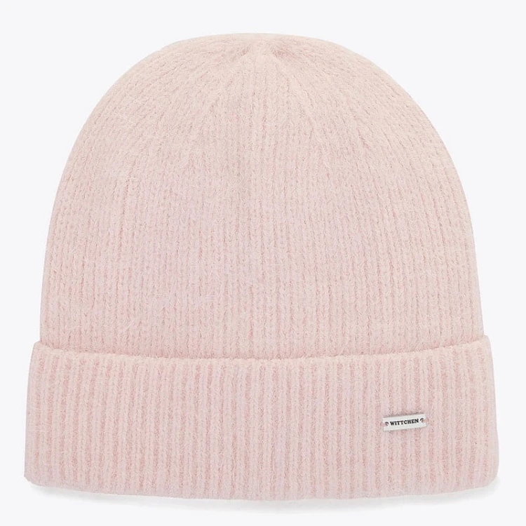 Czapka damska WITTCHEN 101-HF-002-P zimowa beanie różowa
