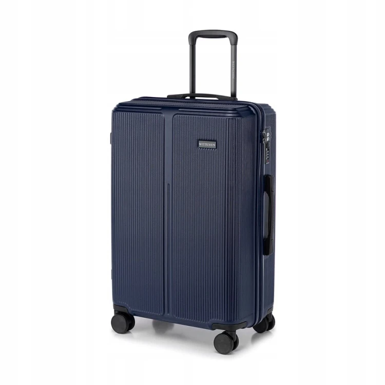 Walizka średnia WITTCHEN Stripes Line ABS 56-3A-602-90 granatowa 65L
