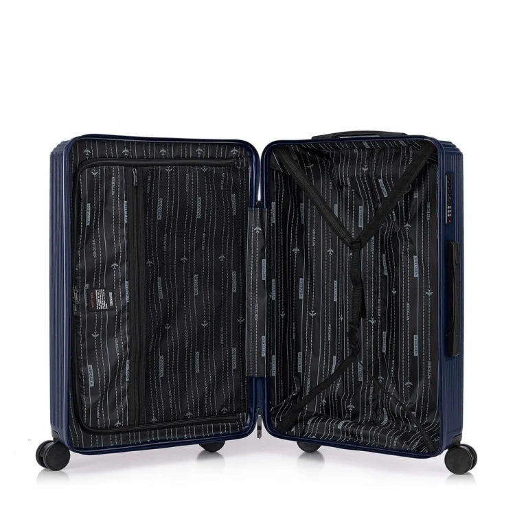 Walizka średnia WITTCHEN Stripes Line ABS 56-3A-602-90 granatowa 65L