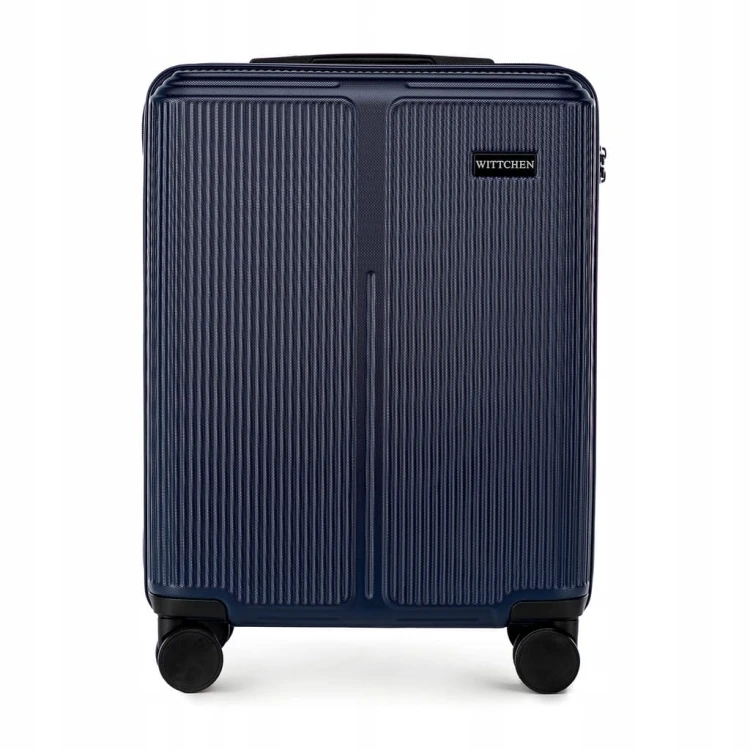 Walizka kabinowa WITTCHEN Stripes Line ABS 56-3A-601-90 granatowa 36L