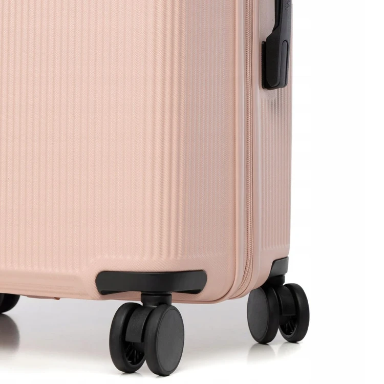 Walizka duża WITTCHEN Stripes Line ABS 56-3A-603-34P pudrowy róż 96L